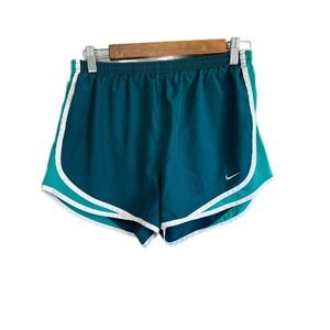 Nike Women's Teal Green‎ Running Shorts Athletic Gym Workout Sportswear